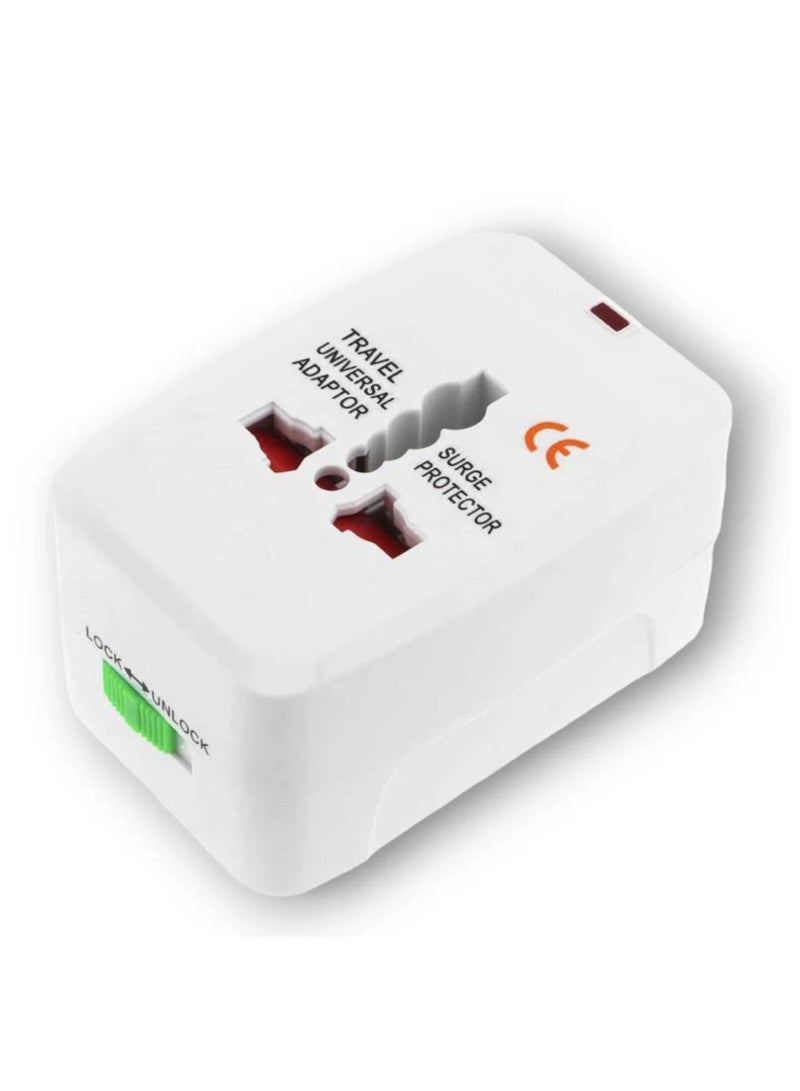 Yuwell 1 Piece Universal Travel Adapter Worldwide All-in-One Plug, European Universal Power Adapter Without USB, International Wall Charger for UK EU USA Australia Asia, Compact Travel Plug for Hotels Business & Vacation - Image 2